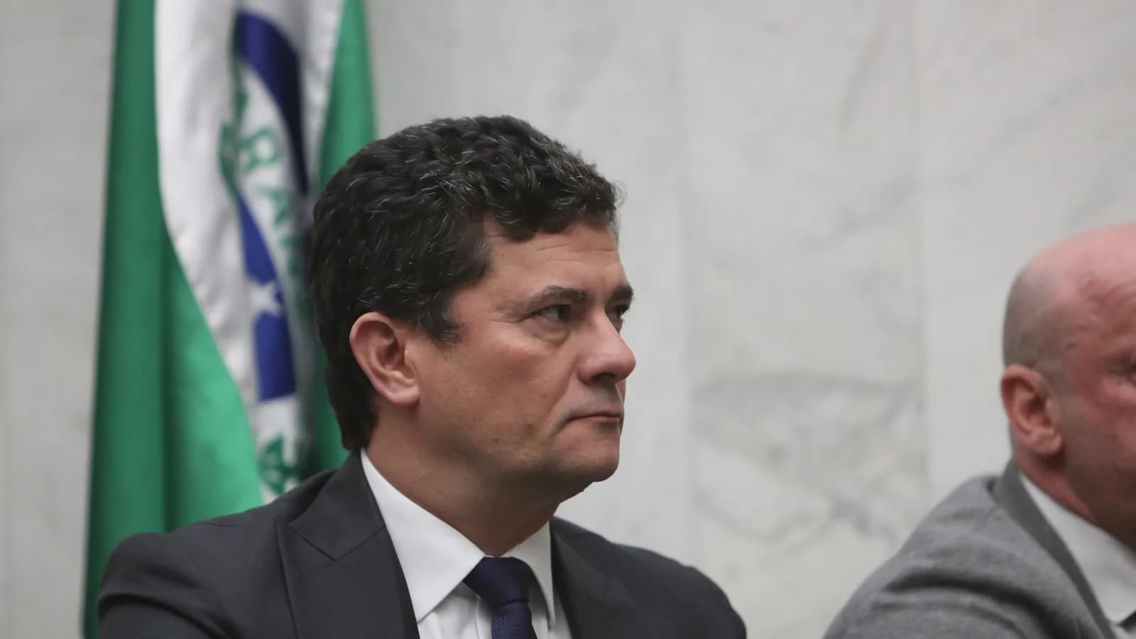 Sergio Moro, governador eleito do Paraná, durante sessão solene na Assembleia Legislativa do Paraná