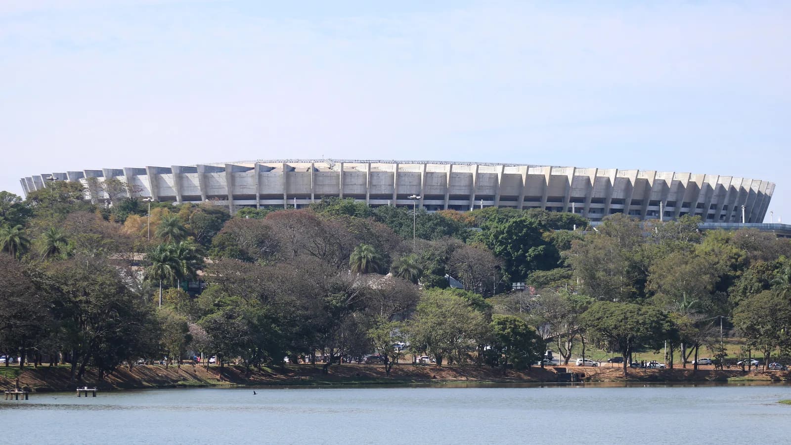 Vista externa do Mineirão, estádio do Cruzeiro, em Belo Horizonte