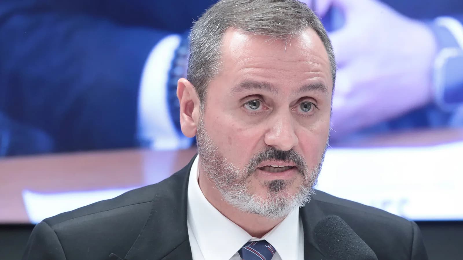Diretor-geral da Polícia Federal, Andrei Rodrigues, fala durante audiência pública na Câmara dos Deputados