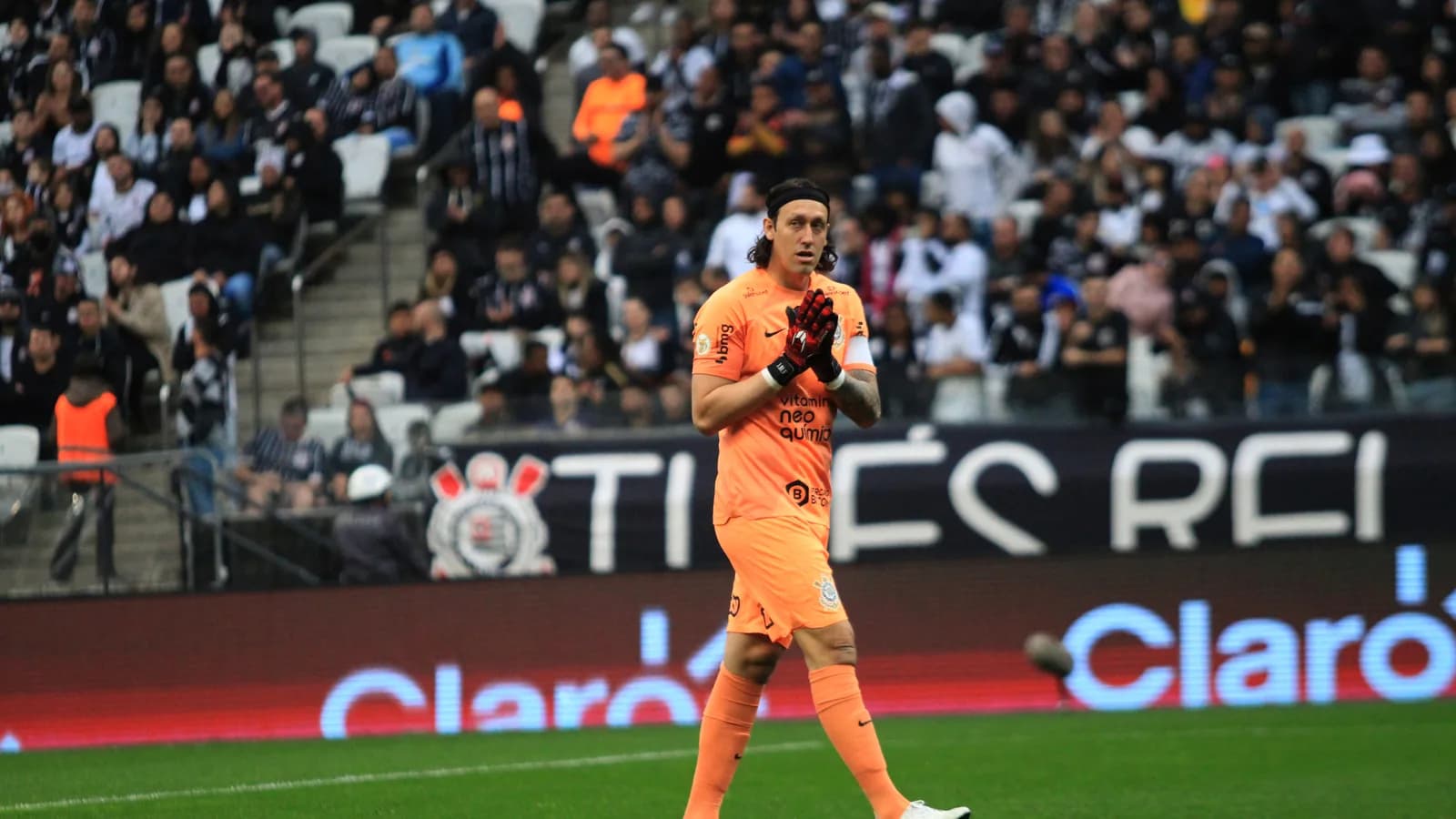 Goleiro Cássio em campo, em foto de arquivo durante passagem pelo Corinthians