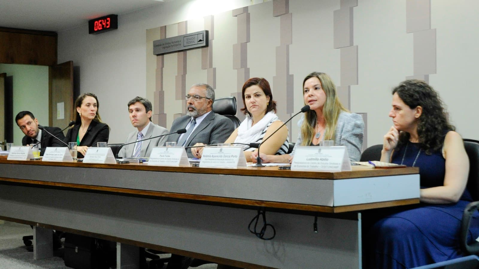 Audiência pública sobre direitos trabalhistas no Senado Federal, em imagem de arquivo