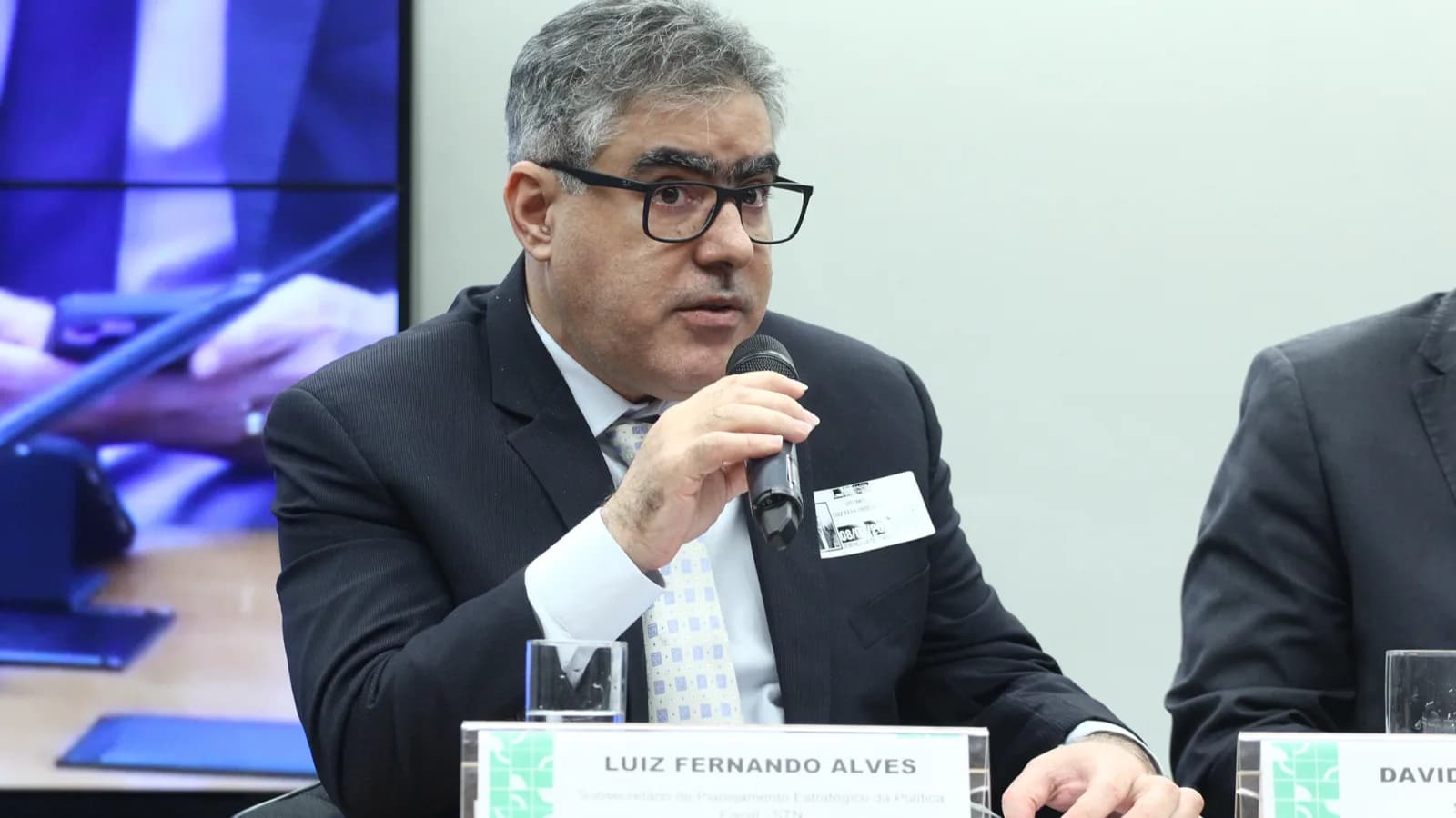 Luiz Fernando Alves, subsecretário do Tesouro Nacional, fala em audiência pública sobre metas fiscais
