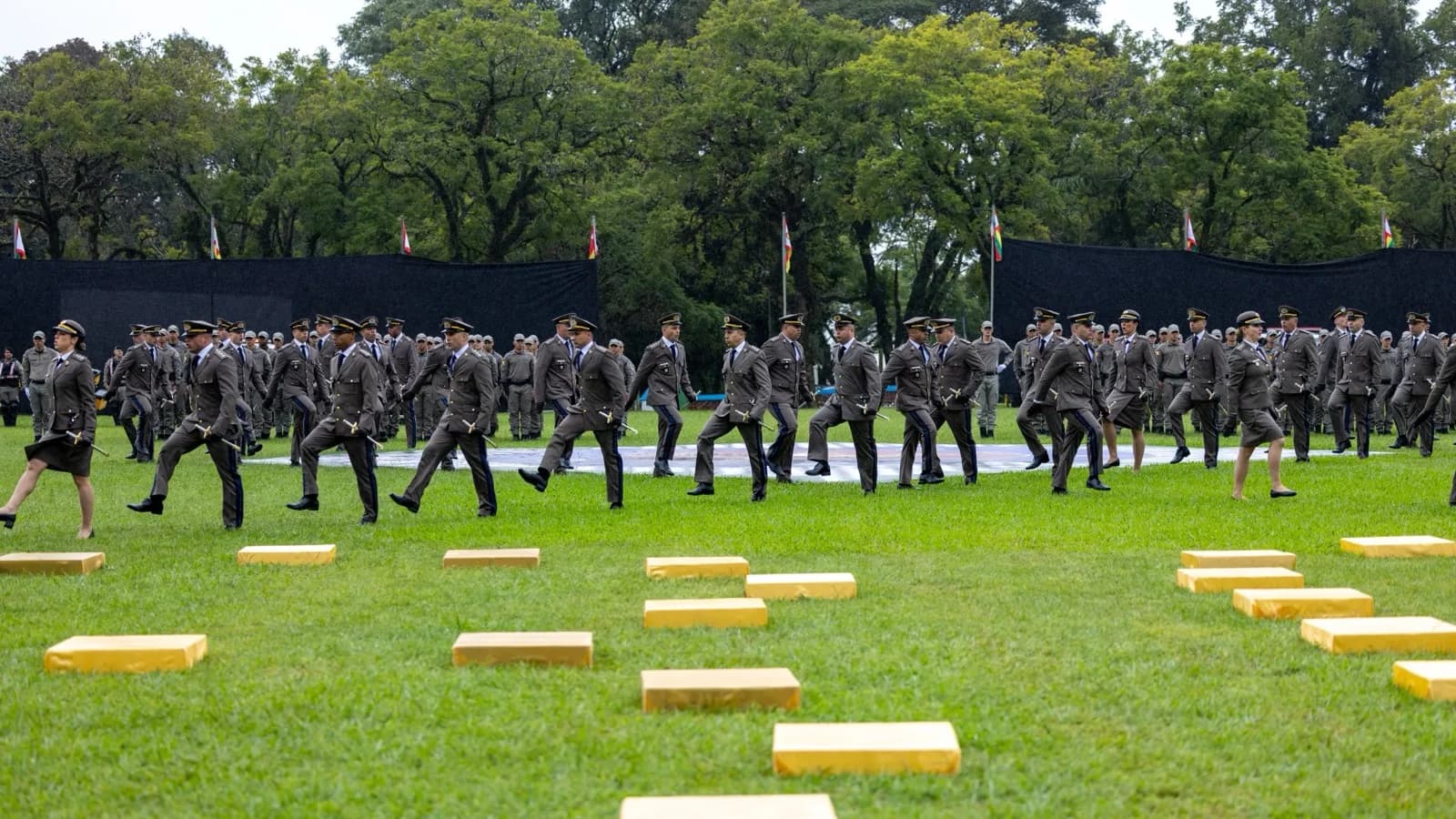 Formatura de curso da Brigada Militar do Rio Grande do Sul, foto de arquivo
