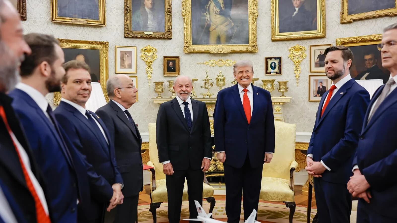 Lula e Donald Trump durante encontro na Casa Branca, em foto de arquivo de maio de 2026
