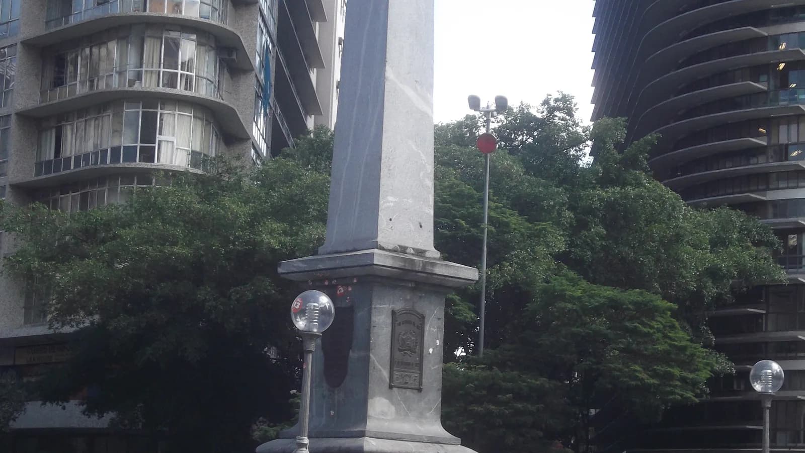 Obelisco da Praça Sete de Setembro, no centro de Belo Horizonte