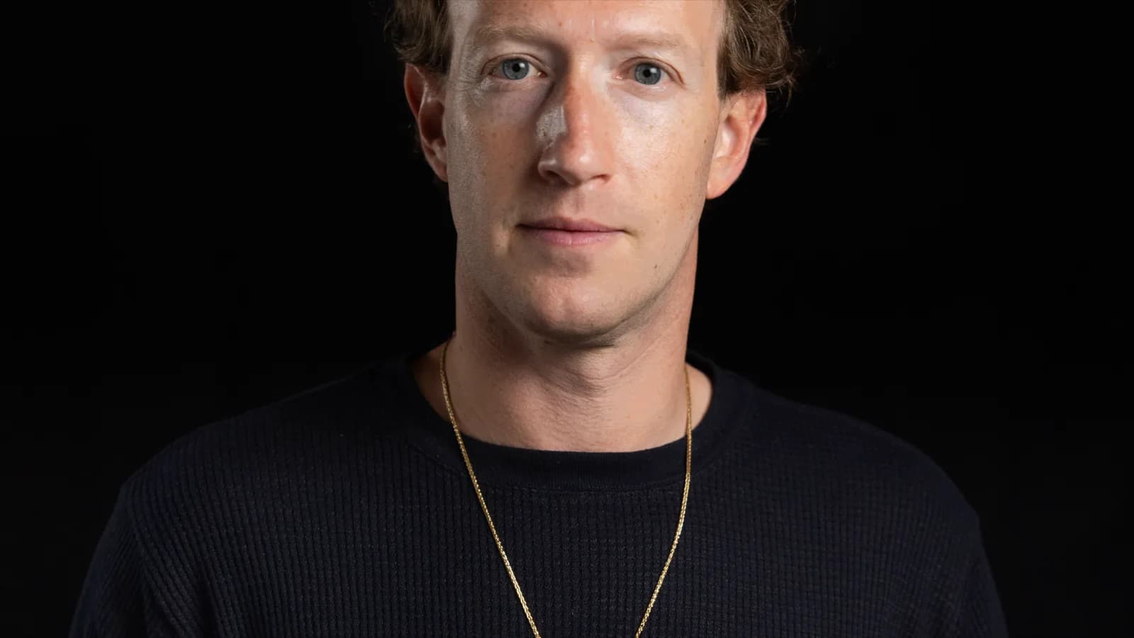 Retrato oficial de Mark Zuckerberg, fundador e CEO da Meta